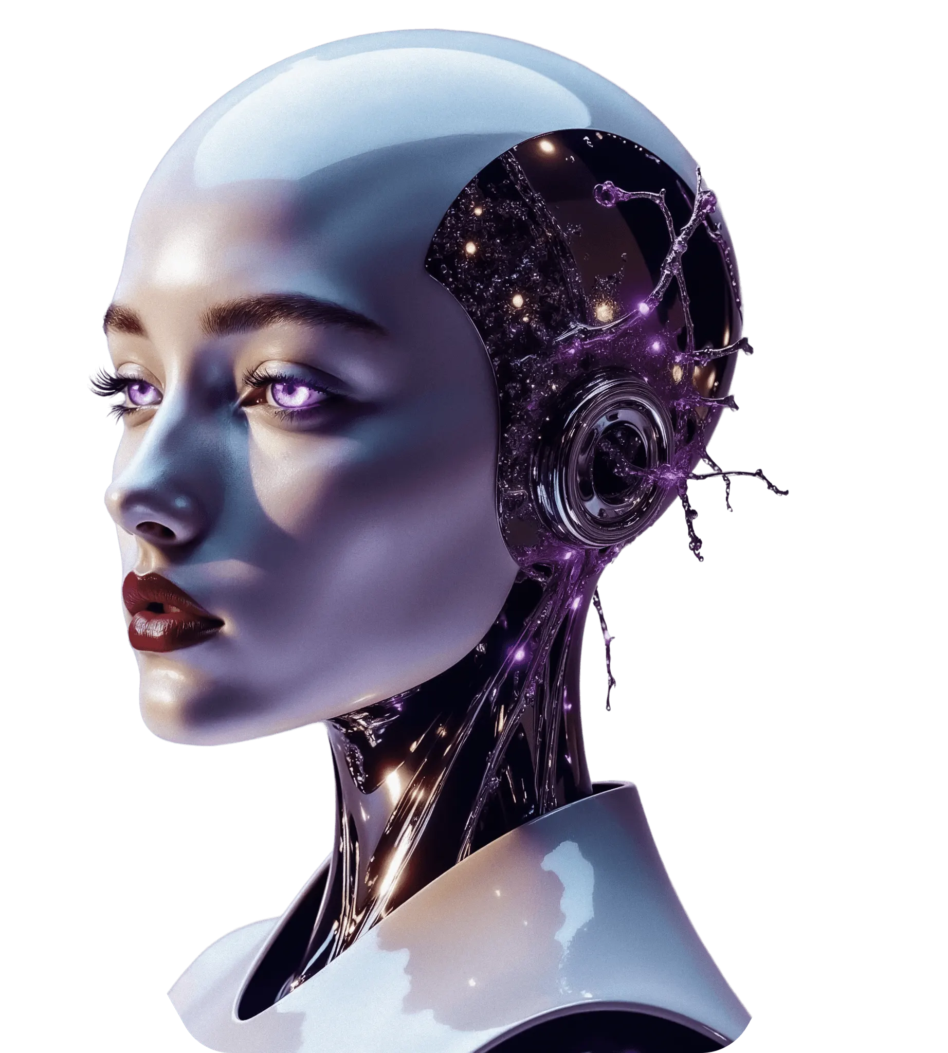 Ilustración de un asistente de inteligencia artificial